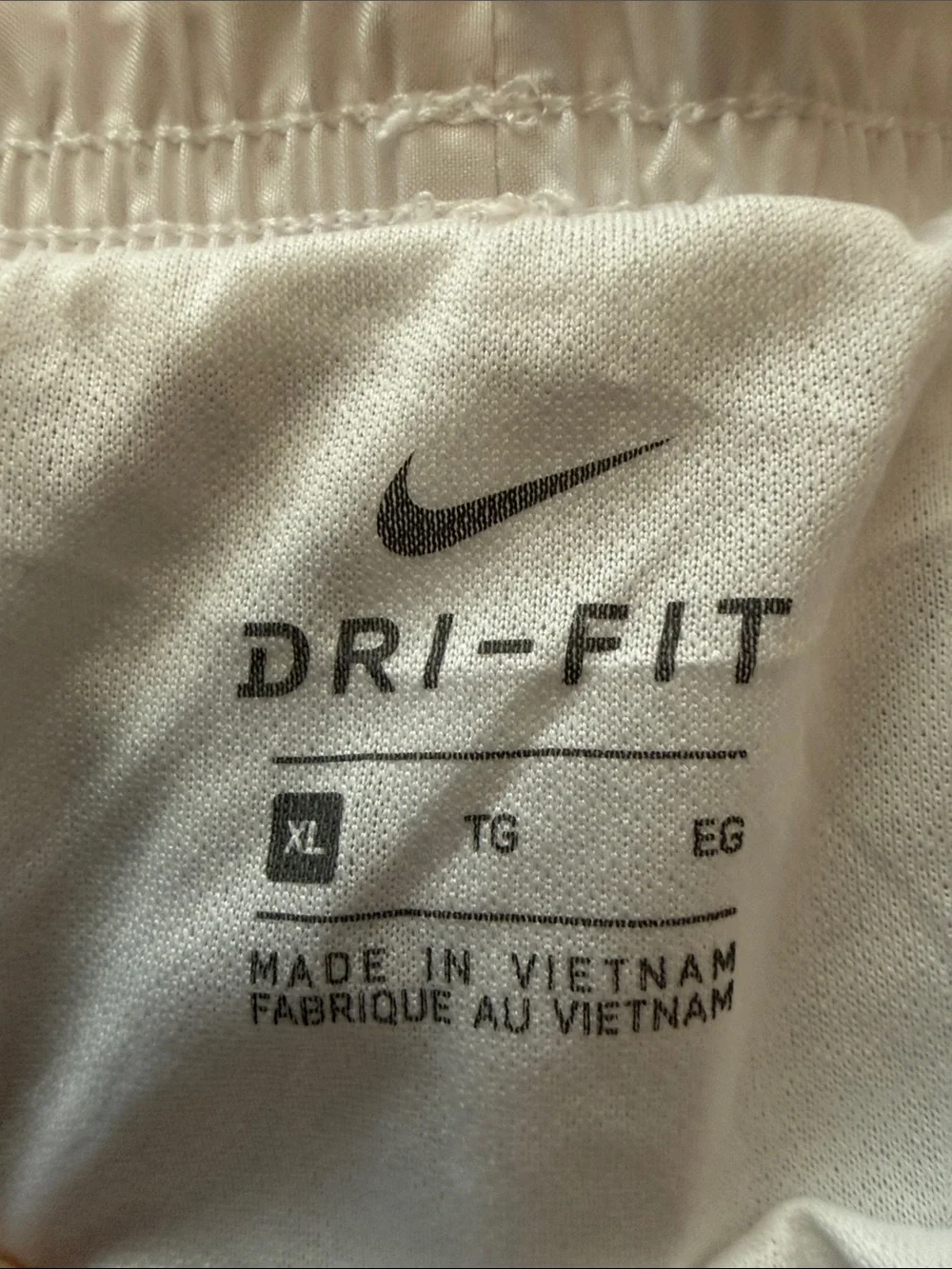 NWT Nike Dri-Fit Technology Shorts Standard Fit White Women's Size XL